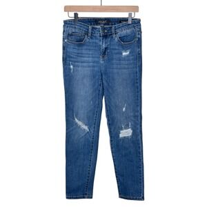 Judy Blue Destroyed Relaxed Fit Medium Wash Jeans Size 29 JB8289 Distressed